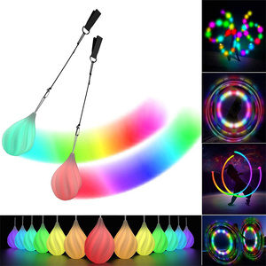 ลูกบอลเล่นปาหี่ LED พร้อมเอฟเฟกต์แสงสีรุ้งปลอดภัยและอ่อนนุ่มสำหรับทุกระดับทักษะของเล่นไฟกระพริบสูงสีรุ้งอ่อนจาง - Product Image 4