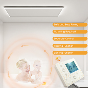 <strong>Ceiling</strong> Infrared <strong>Heating</strong> With Light Adjustable Brightness Remote and WiFi APP Control - Product Image 3