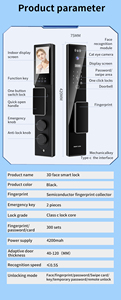 S555Max Smart Lock con Video citofono Tuya APP telecomando e riconoscimento delle impronte digitali con chiave chiave Multi-sblocco - Product Image 6