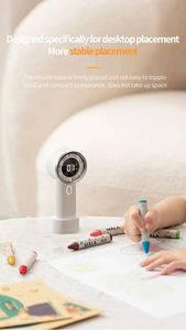 Mini portátil práctico Led mensaje personalizado batería ventilador programable Led pantalla ventilador eléctrico de mano