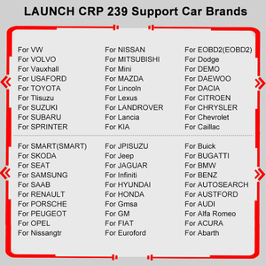 Creader professional LAUNCH CRP239 OBD II kod okuyucu arıza dedektörü tüm arabalar için - Product Image 2