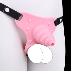 Rosa Muschel Silikon Keuschheit käfig mit Verschluss gürtel Männliche Abstinenz Penis Ring Homosexuell Anti-Betrug Paar BDSM Sissy Adult Sexspielzeug - Product Image 4
