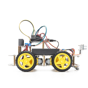 Tscinbuny 4WD akıllı Robot araç kiti dört yönlü izleme marş Arduino programlama için çocuklar robotik eğitim için Set