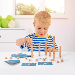 Unisex Wooden Digital Cognition Pairing Computing Blocks <strong>Addition</strong> and Subtraction Cards Educational Learning Toys for Kids - Product Image 6