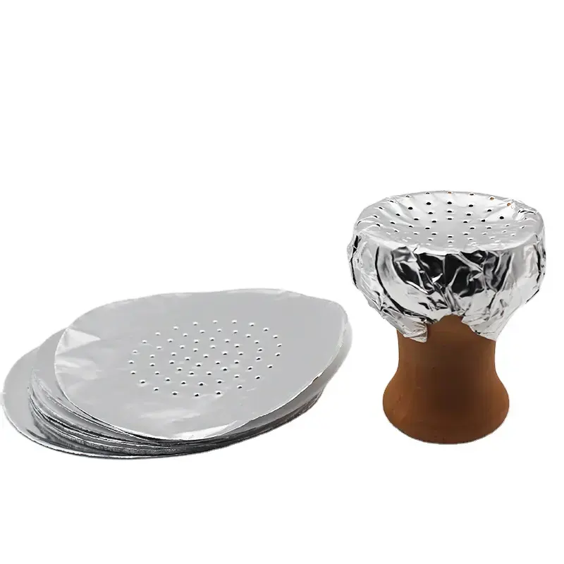 Precio bajo Hookah papel de aluminio 50 unids/caja papel de estaño Shisha Hookah carbón papel de aluminio