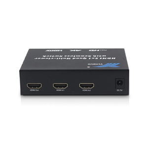 Conmutador HDMI 2 entradas 1 salida Yunzuo conmutador HDMI sin costuras multivisor 2 entradas 1 salida con alta resolución - Product Image 1
