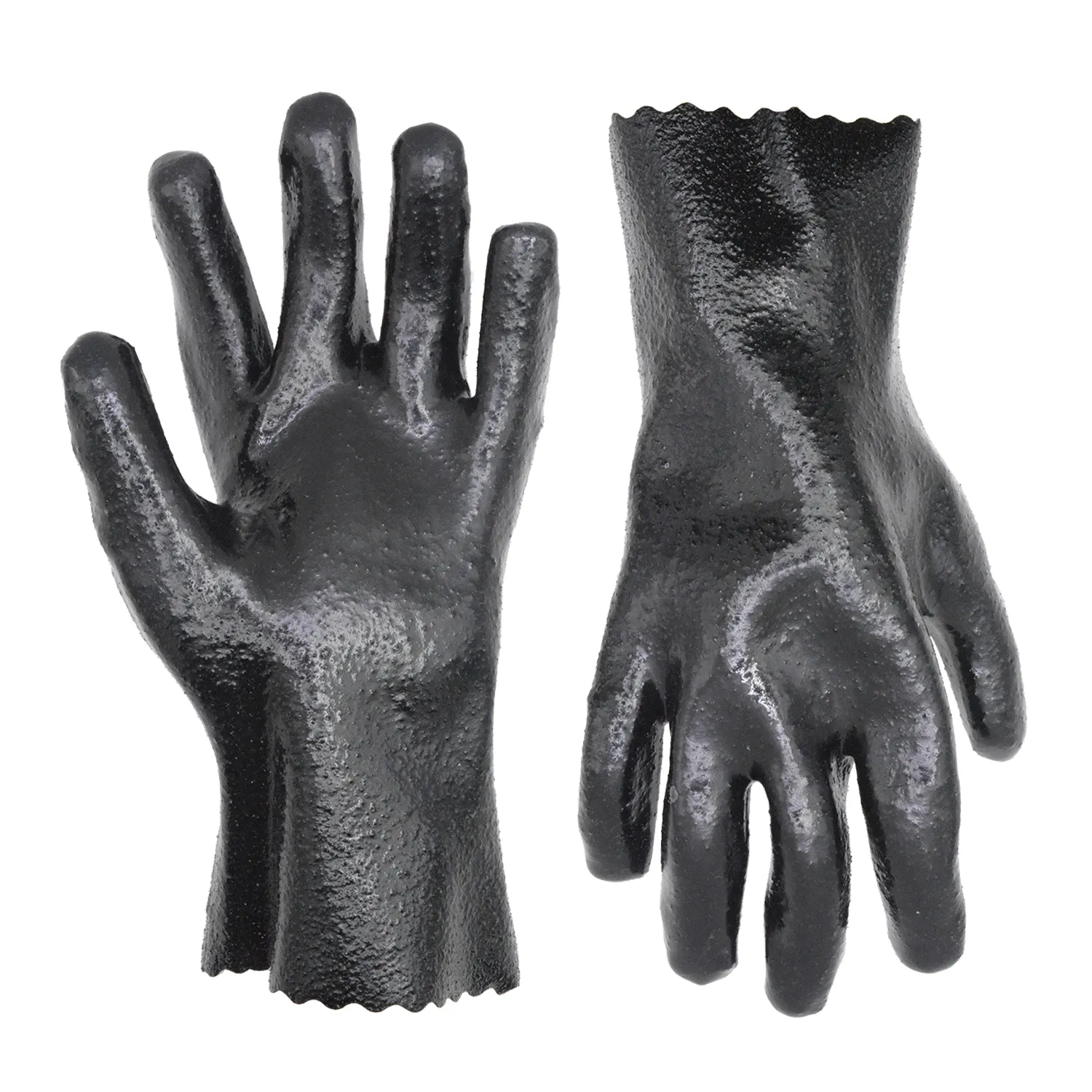 2019 gants de travail, manchette de sécurité, de nettoyage, noir, résistant à l'huile m ant, acide alcaline, à l'huile, main en caoutchouc