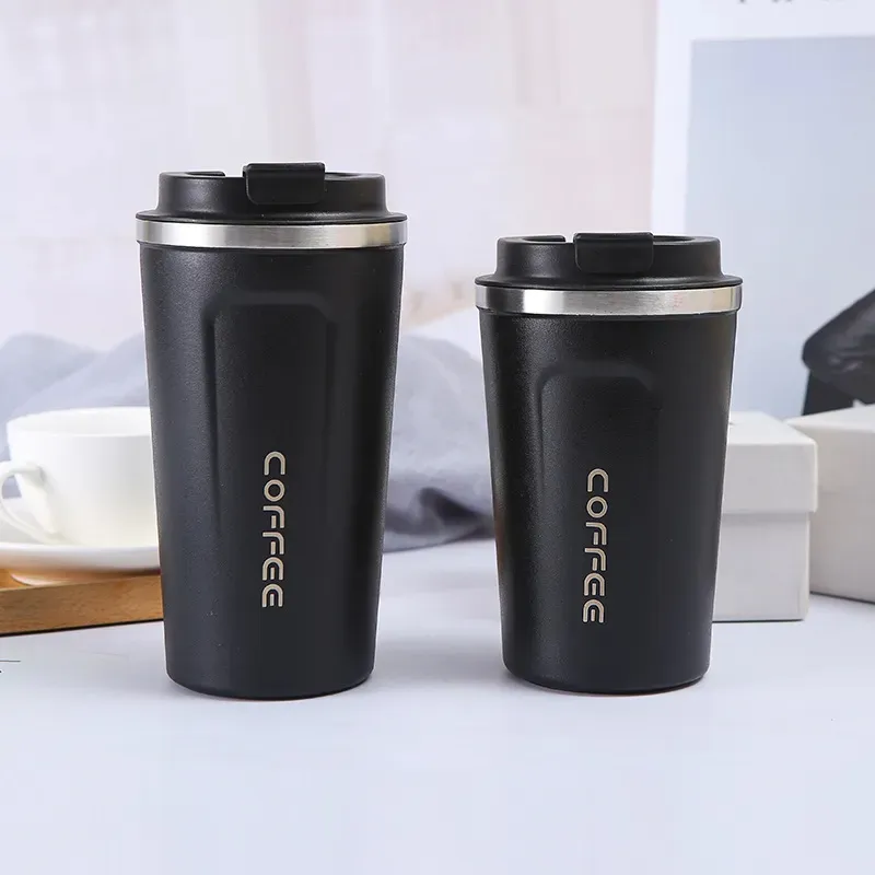 Thermo Cafe Carro Thermos Caneca para Chá Água Café Leak_Proof Viagem Thermo Copo Caneca de Café 380/510ML Aço Inoxidável Duplo