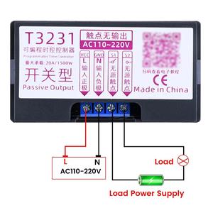 T3231 110V-220V 12V/24V <strong>Digital</strong> Time Delay Relay <strong>LED</strong> Cycle <strong>Timer</strong> <strong>Control</strong> Switch Adjustable Timing Relay Time Delay Switch - Product Image 3