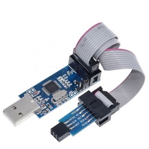 10Pin To 6 Pin Adapter Board USB ASP ISP AVR <strong>Programmer</strong> USB <strong>ATMEGA8</strong> ATMEGA128 ATtiny CAN PWM 10Pin Wire Module