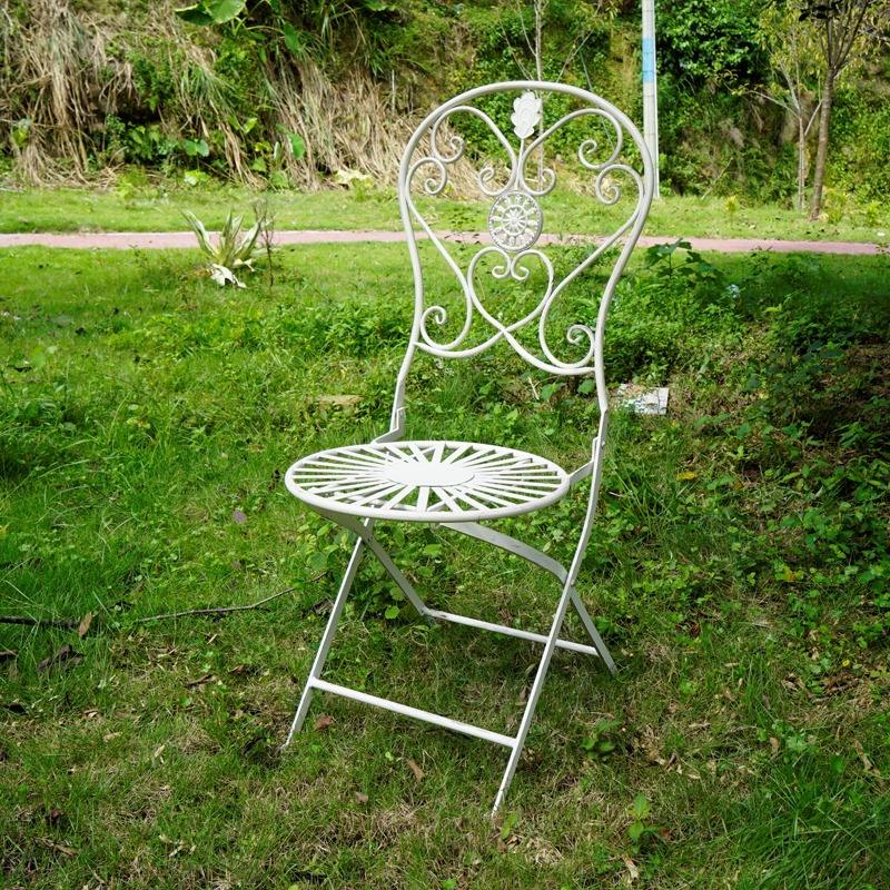 A retro white do old chair