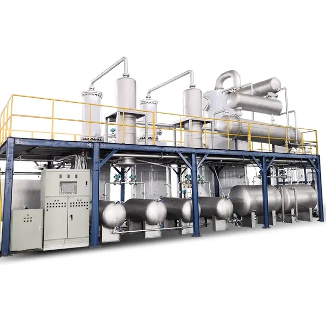 Raffinazione della plastica dell'olio di pirolisi di vendita calda alle apparecchiature di distillazione dell'olio Diesel