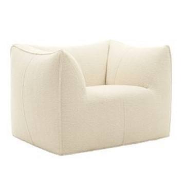 Siège individuel blanc cassé