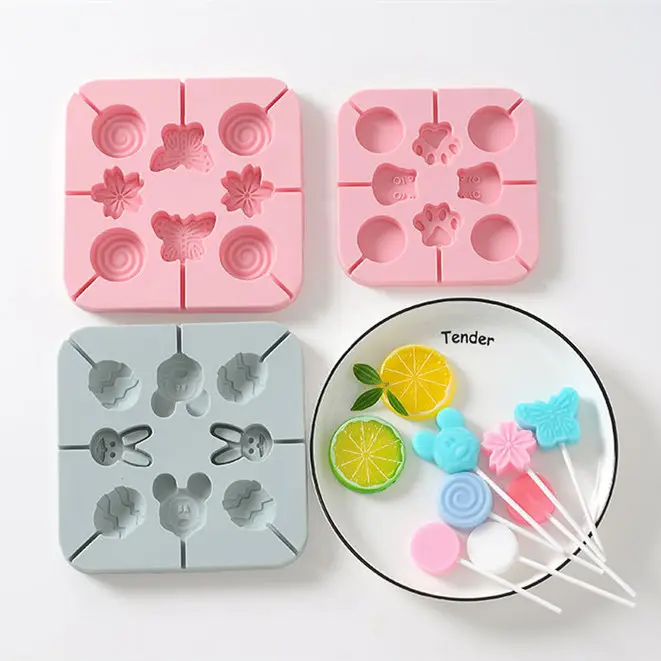 Molde de silicona para paletas de helado con forma de fruta, con palo, personalizado, novedad