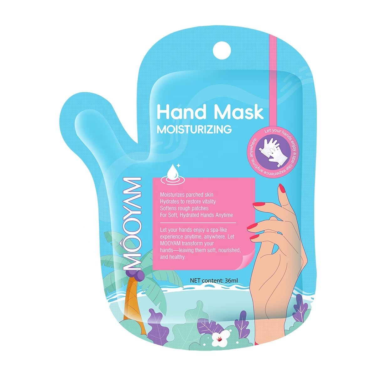 Masque hydratant pour les mains à l'avocat