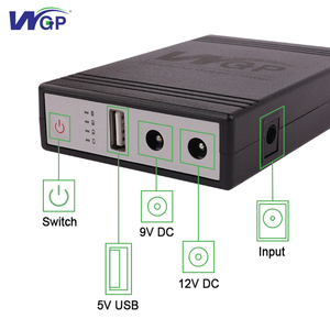 WGP Hotsale Mini Ups 5V 9V 12V Multi <strong>Output</strong> Online Power Supply Mini UPS for WiFi Router <strong>Modem</strong> CCTV Camera Ups