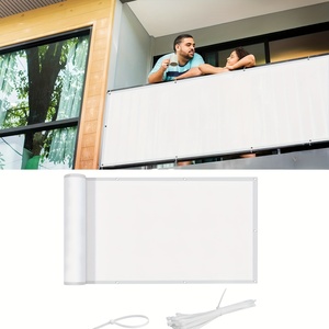 Red de privacidad para balcón del hogar de 3*16 pies, bloqueador solar, tela de sombra, red protectora para patio - Product Image 4