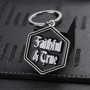 Kişiselleştirilmiş Logo anahtarlık emaye mektup sihirli kelimeler özel anahtarlıklar altın gümüş kaplama çinko alaşım Metal anahtarlık hediyelik eşya için - Product Image 3