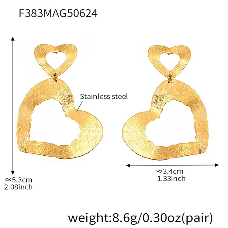 doble corazon de oro