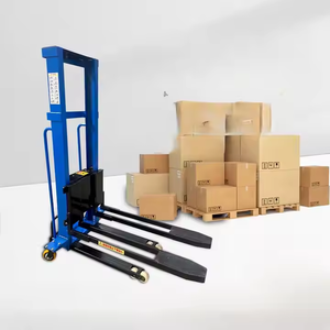 1000kgs 1600mm Self <strong>Loading</strong>/<strong>unloading</strong> Stacker Portable Electric Pallet Lift Stackers - Product Image 6