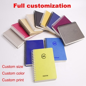 Fábrica fornecimento personalizado reciclar papel capa espiral vinculado estudante jornal preto Kraft escola caderno com caneta