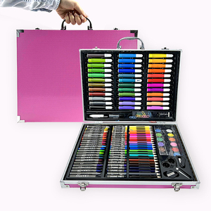 2023 toptan boyama kalem çocuk sanat boyama kitleri oyuncaklar sanat malzemeleri Diy 150 adet çizim sanat boyama seti çocuklar için