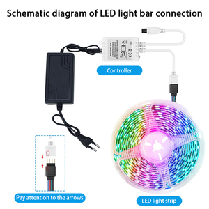 DC 12V 54LED/M 20キーIP65 Bluetooth 5050 RGBホリデーAtmoshpere防水LEDストリップライトKiデコレーションホーム用 - Product Image 5