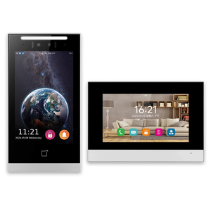 Sistema de acceso de intercomunicación con solución para el hogar inteligente Hiwink con estación de llamadas y Monitor interior para edificios de apartamentos de varios inquilinos/unidades - Product Image 1