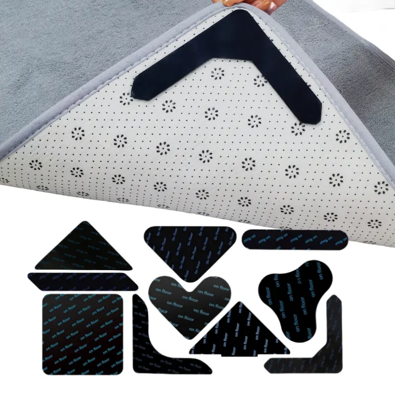 Alfombra antideslizante pegajosa antideslizante alfombra pinza 12 piezas antideslizante o cinta para alfombra
