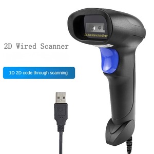 USB Wired Handheld 1D 2D QR Barcode <span class=keywords><strong>Scanner</strong></span> LED Fonte de Luz Manual <span class=keywords><strong>Scan</strong></span> Mode para Android/Linux Supermercado Caixa