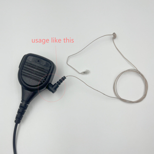 35mm kablolu müzik kulaklık dinle sadece kulaklık güvenlik kulaklık Mini gizli kulaklık için iki yönlü radyo ile yedek kiti - Product Image 2