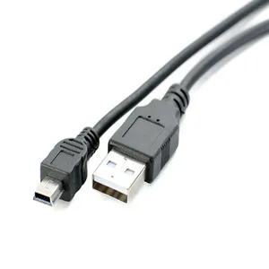 แจ็กเก็ตขนาดเล็กแบบ5PIN B ชนิด USB 2.0ตัวผู้กับ USB สายดาต้าตัวผู้แจ็คเก็ตพีวีซีชาร์จเร็ว3A ป้องกันแบบถักเปียสำหรับบันทึกการขับรถ - Product Image 2