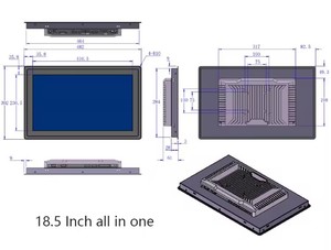 Open Frame Monitor 13.3 15 Inch Touch Screen Frame Touch Panel Pc <strong>Embedded</strong> Tablet Waterproof IP65 Rugged Touch <strong>Computer</strong> - Product Image 3