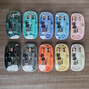 Xách Tay Màu Hồng Có Thể Sạc Lại RGB Quang 2.4G <span class=keywords><strong>Mini</strong></span> Ergonomic Backlit USB Im Lặng Thiết Kế Chuột Không Dây Bt5.2 Cho Nhà Văn Phòng Chơi Game - Product Image 6