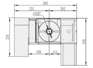 OEM WT-S200加工中心零件数控转盘转盘 - Product Image 5