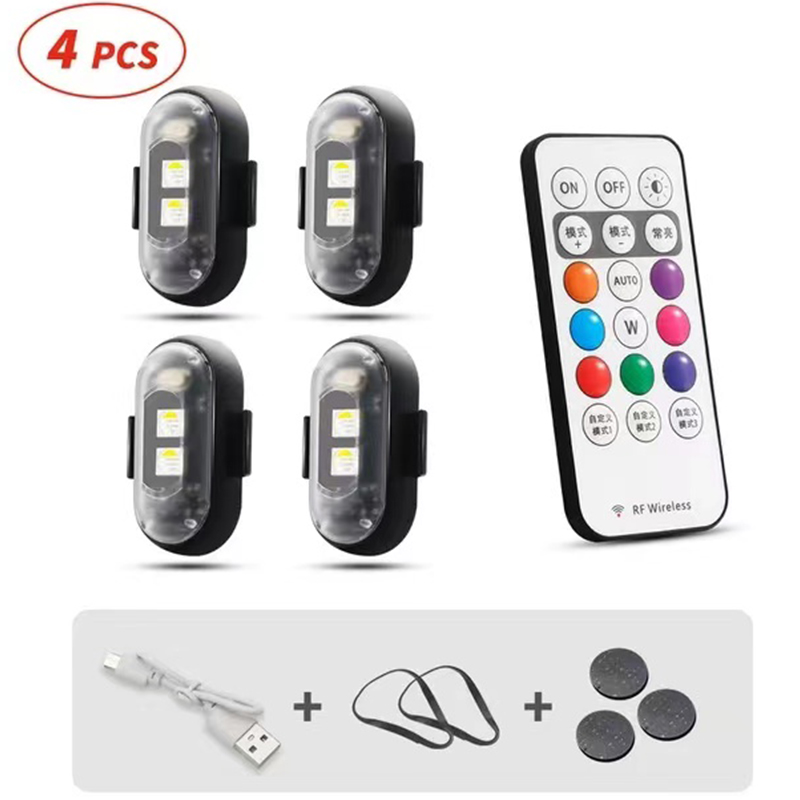 4 lumières + télécommande