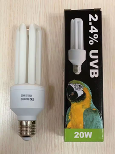 Luckherp 20W UVB2.4ランプオウムの鳥ETL CE ROHS対応ガラス製