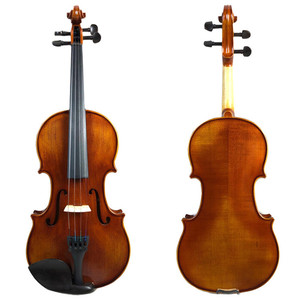 Professional Handmade Matte Solid Wood Violin Natural Acoustic <strong>Fiddle</strong> with Maple Back/Side and Ebony Bow Electric Violin - Product Image 1