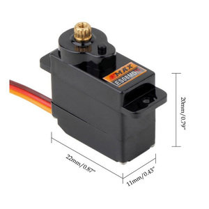 EMAX ES08MD Metal dişli dijital Servo 12g 1.6/2kg.cm yüksek hızlı RC Model uçak helikopter yedek parçaları - Product Image 6