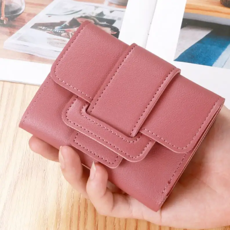 Kleine Portemonnee Vrouwen Mode Mini Korte Luxe Grote Clutch Tas Vrouwelijke Munttas Creditcardhouder Groothandel Portemonnees