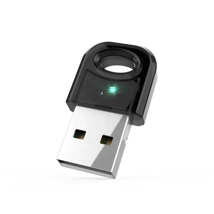 미니 블루 치아 5.0 USB 동글 어댑터 무선 USB 블루 치아 5.0 수신기 동글 PC 용