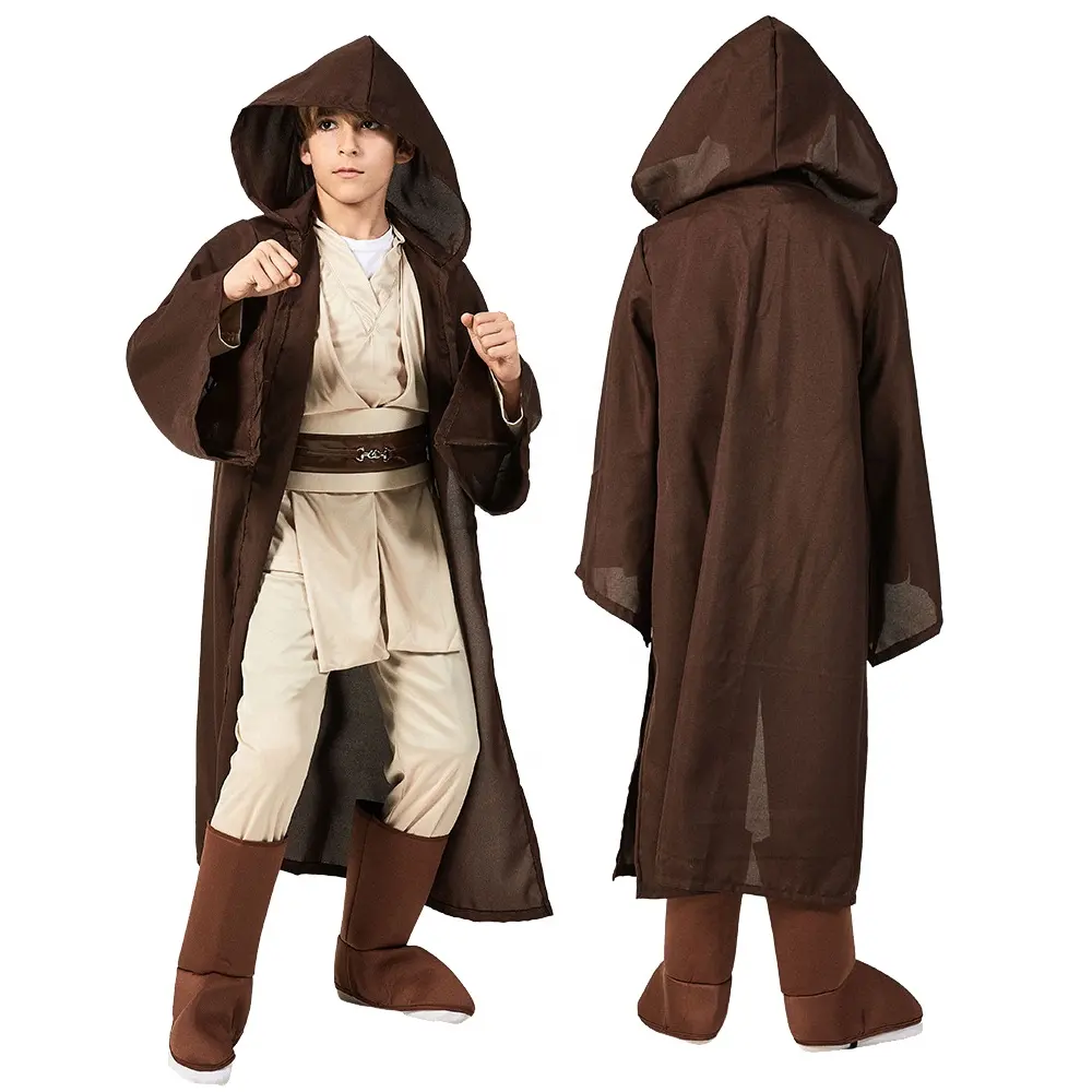 Jedi guerriero Set completo Star Rey War Cosplay Costume Obi Wan Kenobi soldati neri tempesta Troopers Costume tunica per bambini bambini