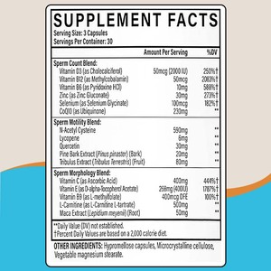 OEM khả năng sinh sản nam viên nang cho hormone cân bằng quy định tối ưu tinh trùng đếm tinh trùng khả năng di chuyển bổ sung - Product Image 3