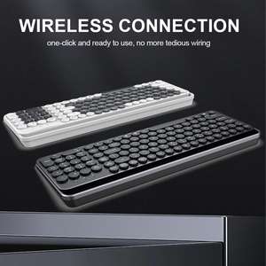 个性化105 2.4G无线办公键盘6键防撞膜键盘 - Product Image 3
