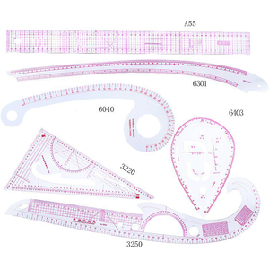 Bộ Sưu Tập Lớn Quần Áo Các Bộ Phận Máy Trang Phục Cai Trị Tấm Tay Áo Lồng Đặt Thước Thước Đường Cong Tam Giác Chắp Vá Cai Trị - Product Image 4