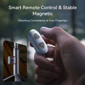 Venta al por mayor de múltiples funciones al aire libre Camping lámpara telescópica plegable LED fuente de luz 3 modos telecontrol magnético - Product Image 6