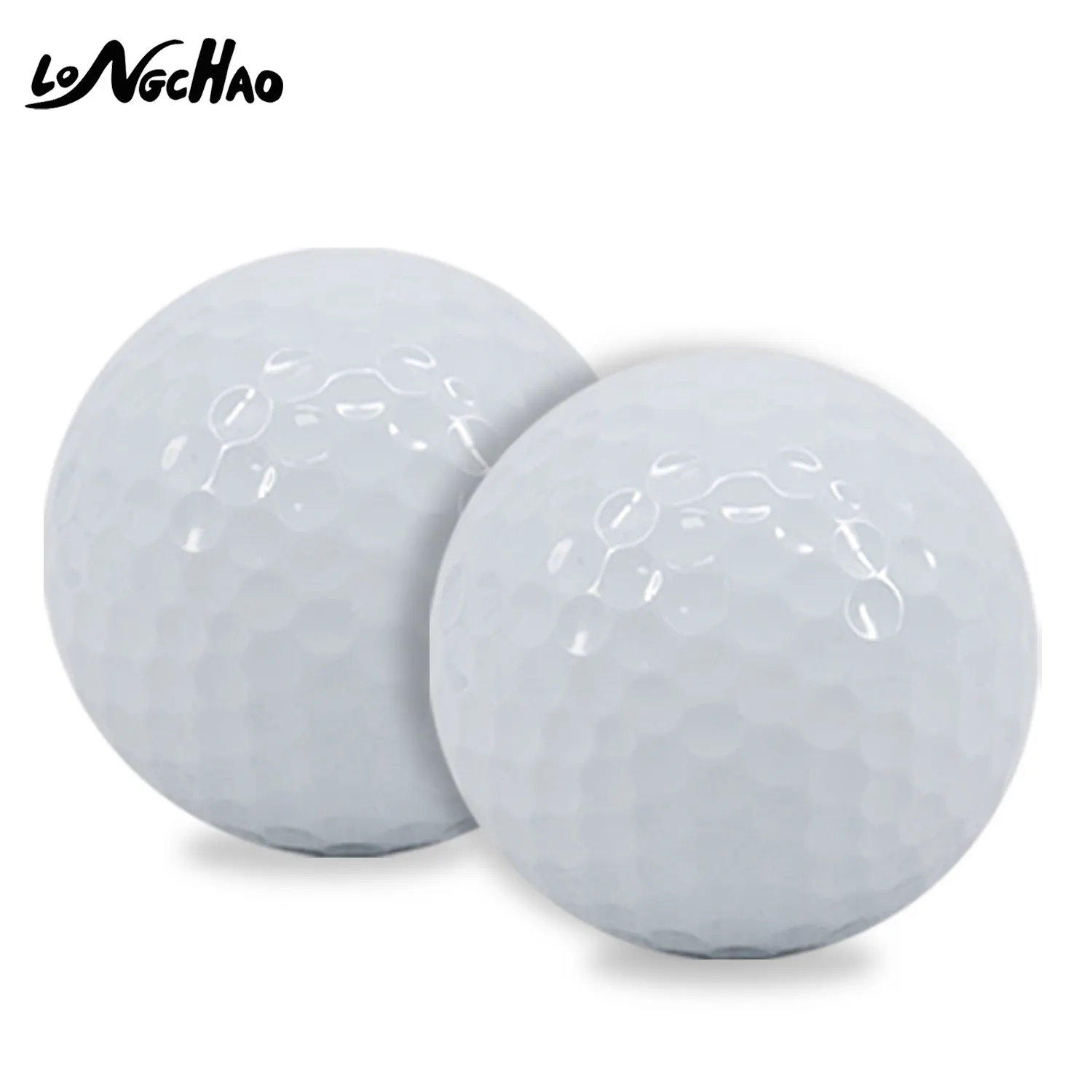 Bolas de golfe brancas de jogos de golfe, duas camadas padrão