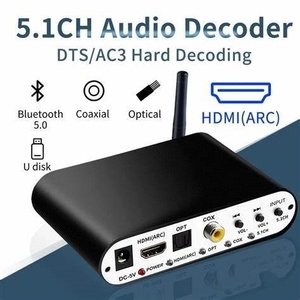 HDMIARC Audio Extractor 5.1CH Audio <strong>Decoder</strong> Bluetooth 5.0 Receiver DAC Wireless Audio Adapter DAC DTS