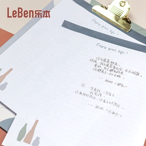 Custom Note Pad Clipboard Folder Clip <strong>Writing</strong> Board With Fasteners - Product Image 2