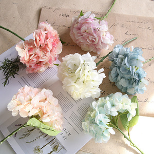 Artificial <strong>Hydrangea</strong> Real Touch <strong>Hydrangea</strong> Flowers Silk <strong>Hydrangea</strong> for Wedding Decoration - Product Image 1